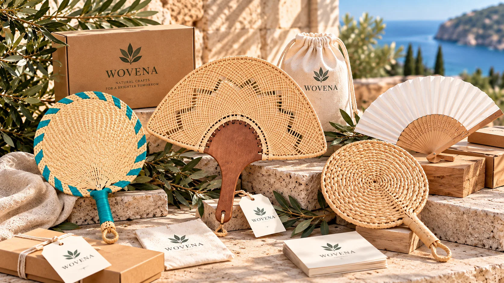 Wholesale Woven Hand Fans: A Buyer’s Guide to Materials, Customization, MOQ & Lead Time